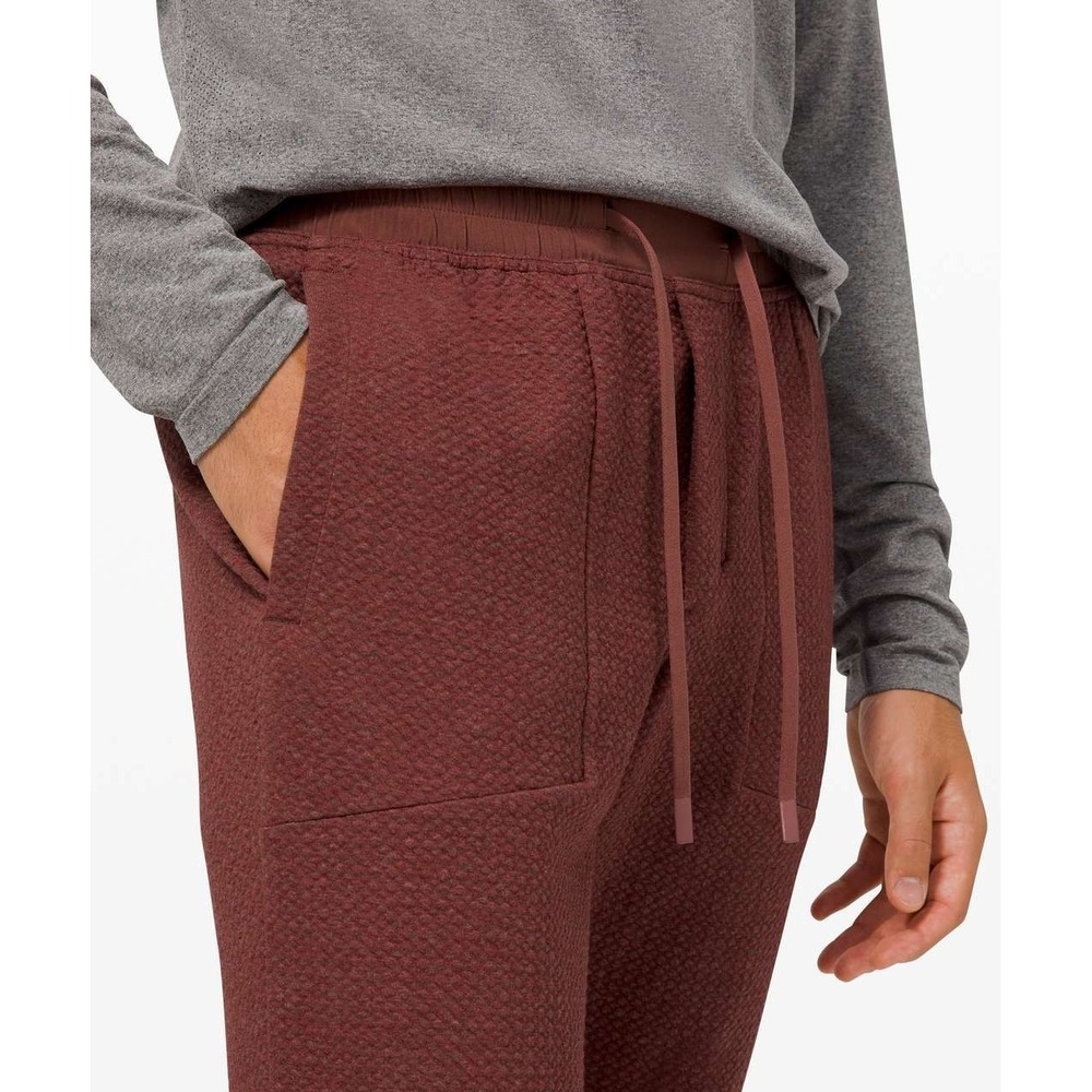 Lululemon At Ease Jogger 29" Inseam Heathered Savannah Red Men's Size Medium - Picture 5 of 13